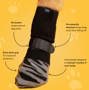 TigerToes Non-Slip Dog Socks