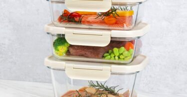 SealVax glass storage containers