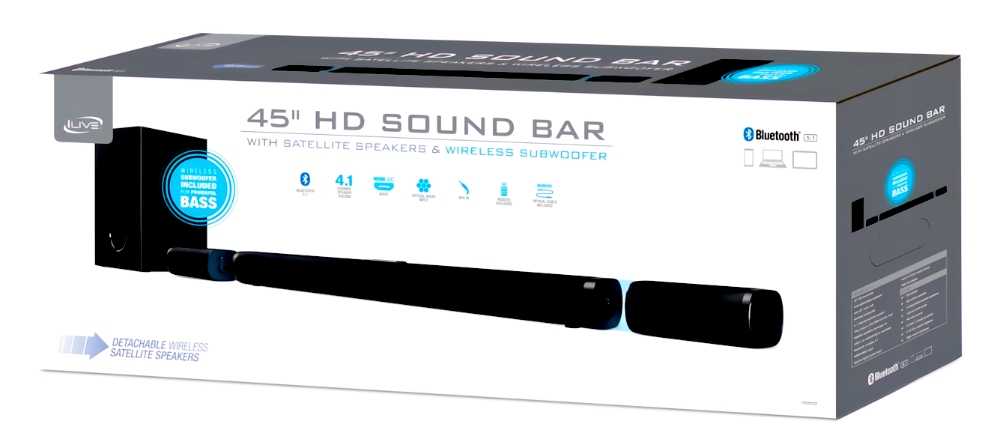 iLive Soundbar and Subwoofer System