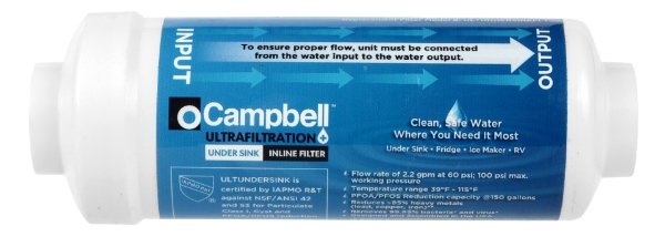 Campbell Ultrafiltration+ water filter Campbell Ultrafiltration+ water filter