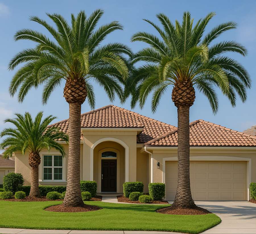 proper palm tree trimming
