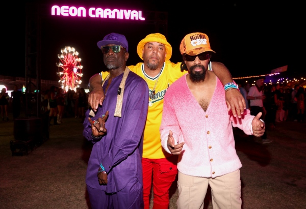 Imani, Fatlip and Slimkid3 of The Pharcyde at Neon Carnival 2025. Imani, Fatlip and Slimkid3 of The Pharcyde at Neon Carnival 2025