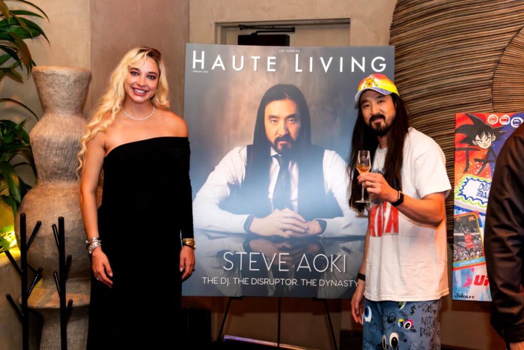 DJ Steve Aoki with Haute Living cover