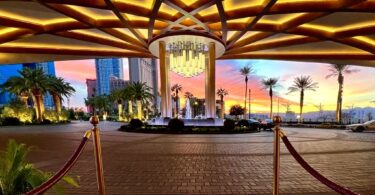 Fall in Las Vegas Sahara hotel and casino