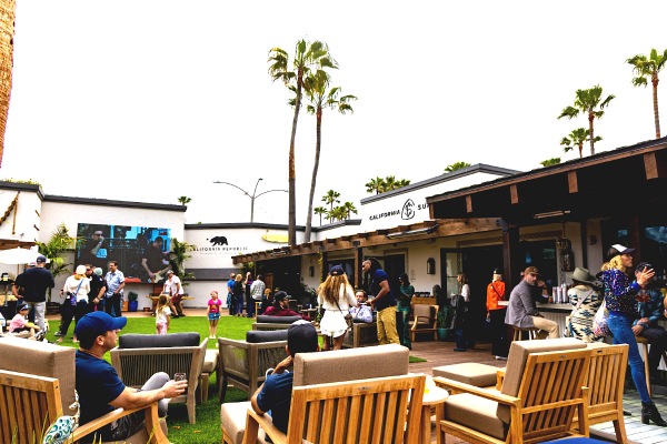 Festival attendees were among the first to enjoy the California Surf Club Festival attendees were among the first to enjoy the California Surf Club