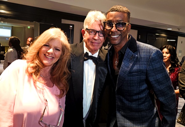 Eliza and Eric Roberts with Miguel Nunez