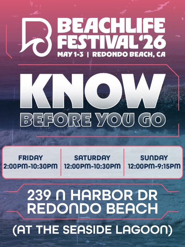 BeachLife Festival 2026 Redondo Beach