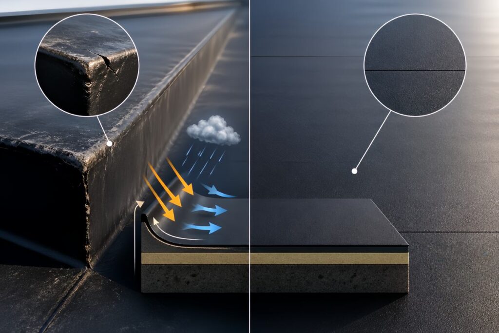Why Exposed Corners on Membrane Systems Wear Out Faster Than Field Areas