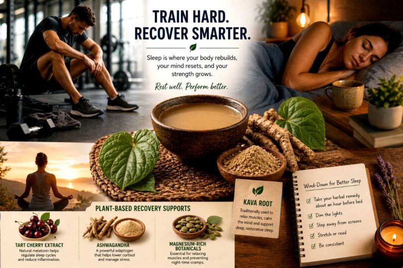 Plant-Based Remedies for Post-Workout Muscle Recovery and Sleep Support