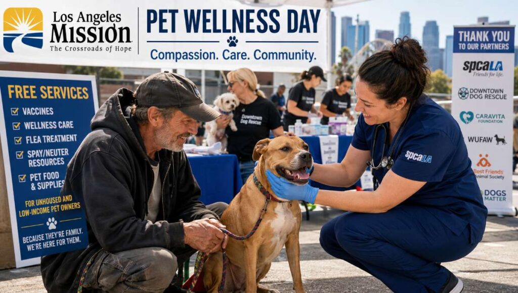 Los Angeles Mission Hosts Free Pet Wellness Day for Homeless Pets