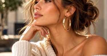 6 Ways to Style Gold Hoop Earrings