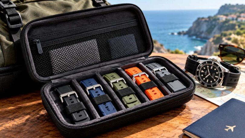 Practical Summer Travel Case for Rubber Watch Straps
