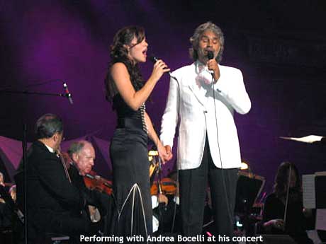 Katherine McPhee and Andrea Bocelli