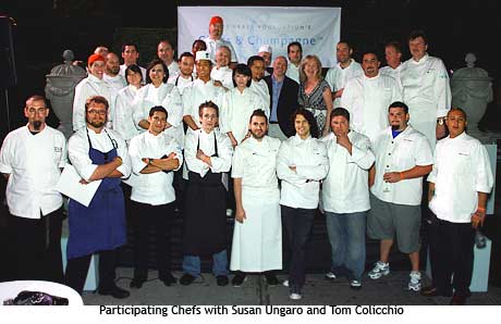 Participapting Chefs with Susan Ungaro and Tom Colicchio