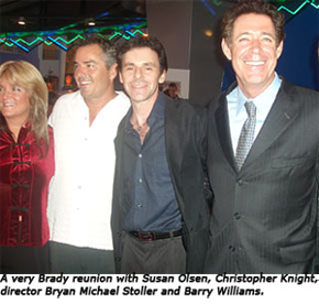 Susan Olsen, Christopher Knight, Bryan Micheal Stoller and Barry Williams.
